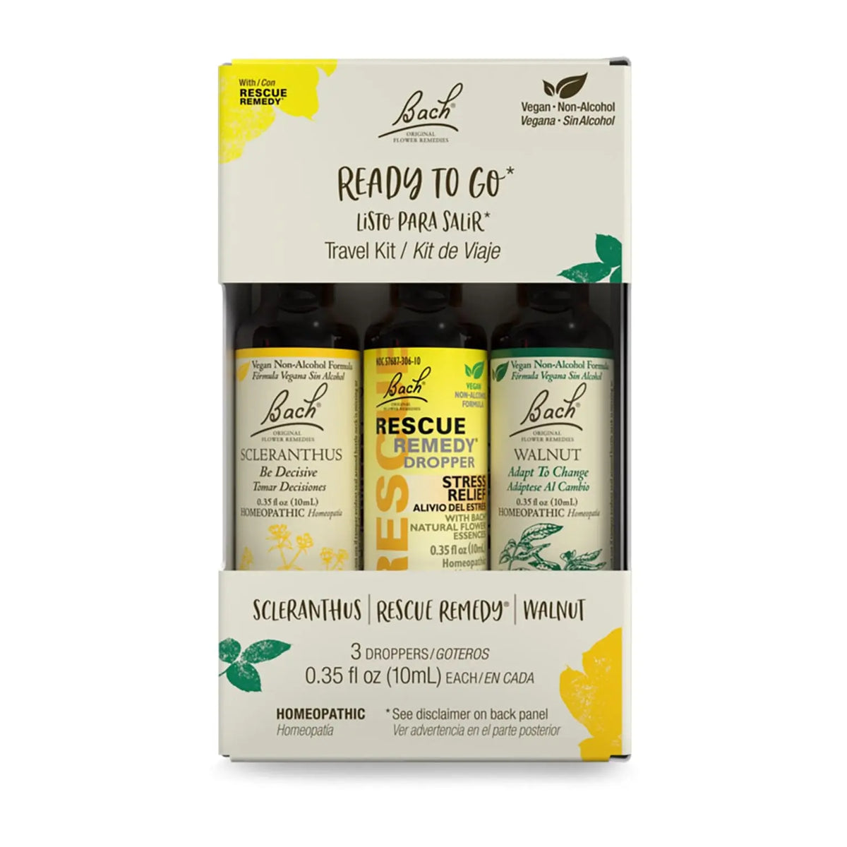 Bach Ready To Go Kit Non-Alcohol 3x10mL - Nelson Pharmacies Limited